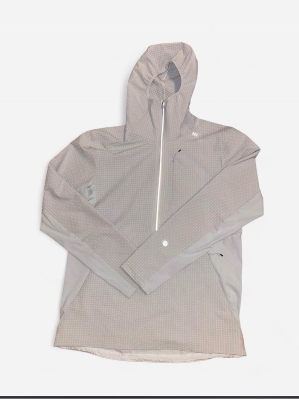 lululemon athletica Light Gray Hooded Shirt Jacket